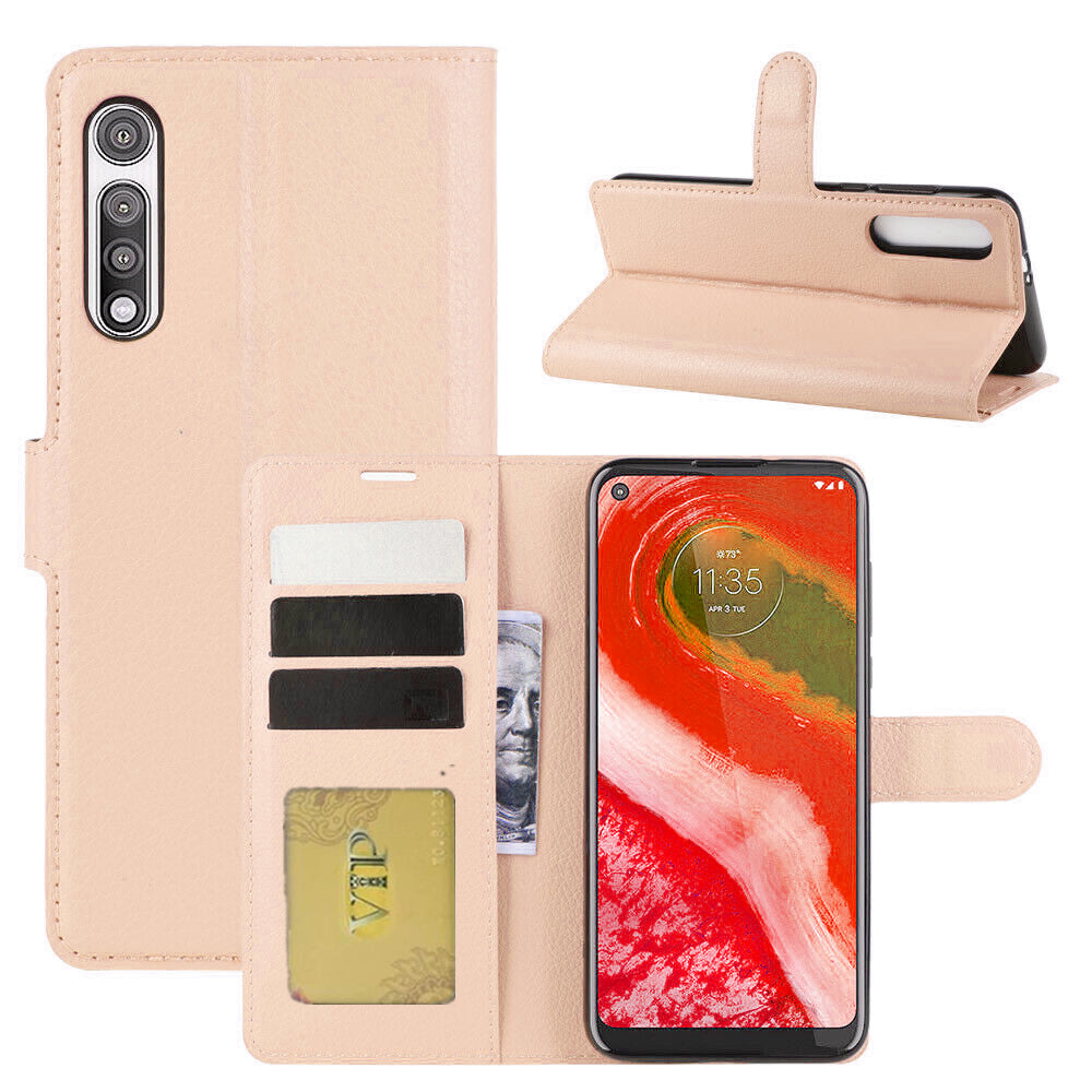Leather Folio Wallet Case for Motorola Moto G Fast Leather Folio Wallet Case for Motorola Moto G Fast